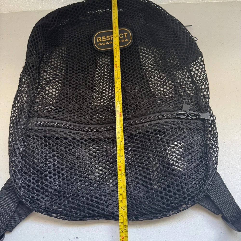 Black Mesh Backpack